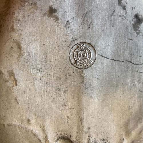 Pewter decorative plate