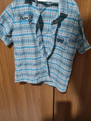 Children's checked shirt like new, summer, multicolor, size 116 cm