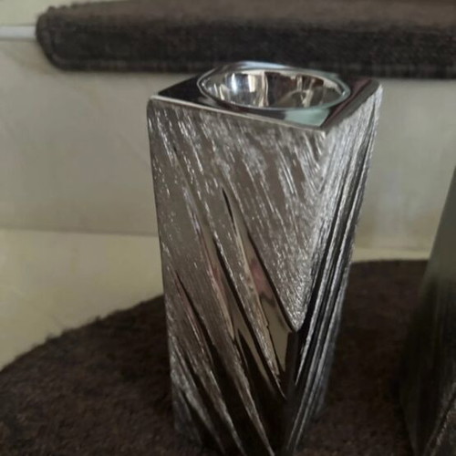 Living room decorative candle holders, set of 3