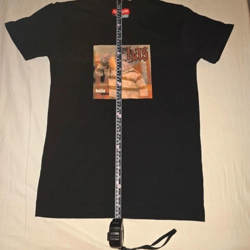 Hasbulla printed long t-shirt, black, size S