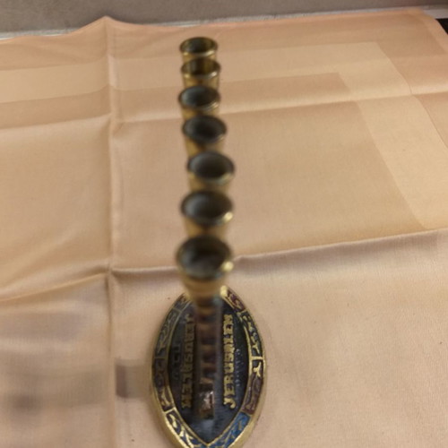 Menorah candlestick used from Jerusalem