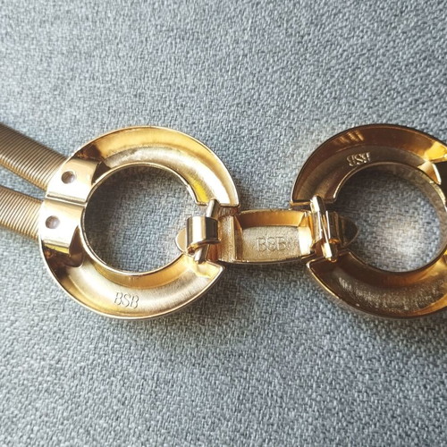BSB gold elastic waist belt like new, size 70 cm