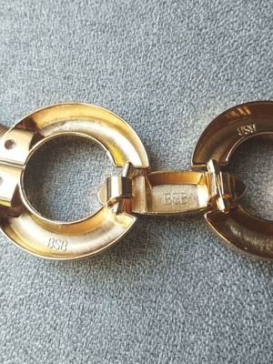 BSB gold elastic waist belt like new, size 70 cm