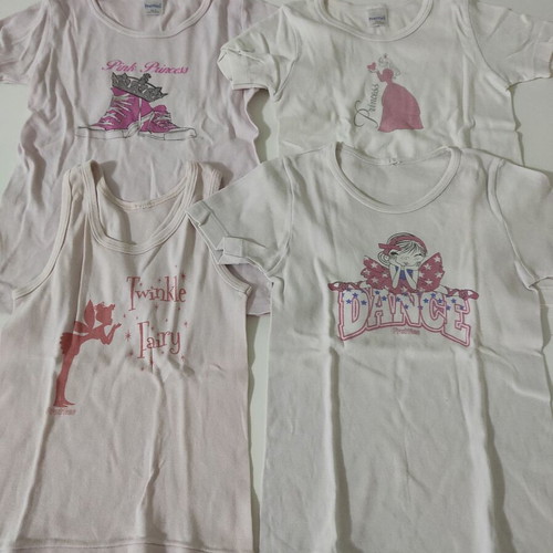 Pretties No6 children's undershirts in very good condition, pack of 4