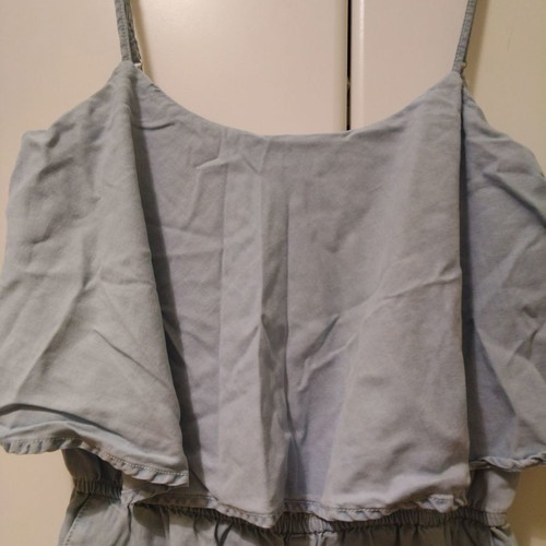 Bershka medium denim one-piece like new
