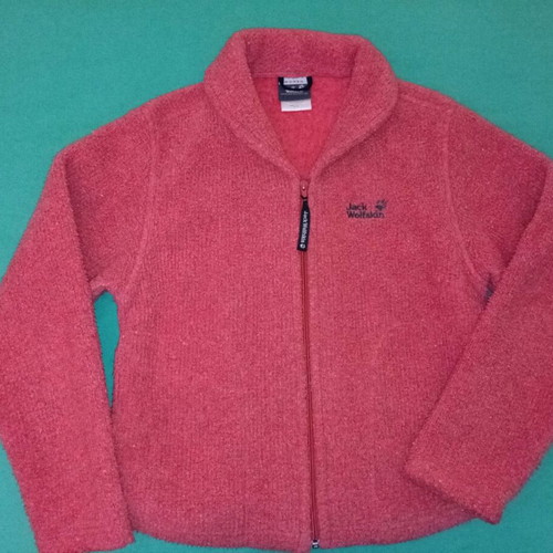 Jack Wolfskin Tecnopile women's fleece jacket used medium, coral