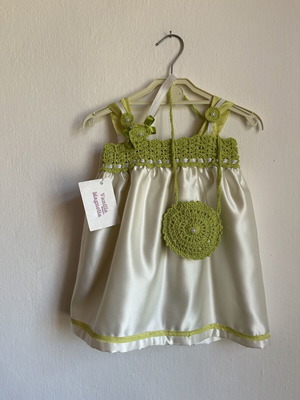 Vanilla Magnolia Boutique Baby Dress 12-18 Months Handmade