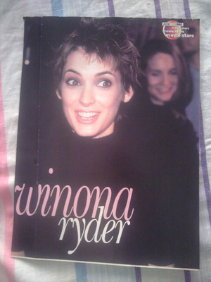 Winona Ryder αφισόραμα pinup αφίσα μεταχειρισμένη, μέγεθος 30x22