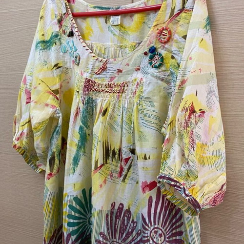 La Redoute Collections colorful blouse size M like new