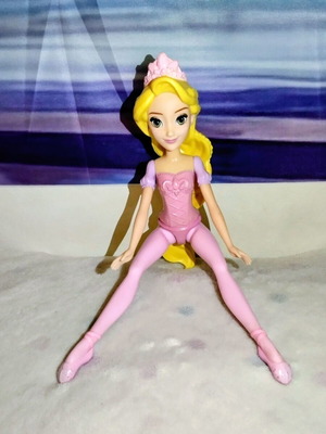 Rapunzel Water Ballet doll used, Disney Princess, 30 cm, Mattel 2020