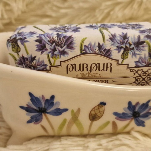 Decorative gift set vintage mini bathtub soap dish like new