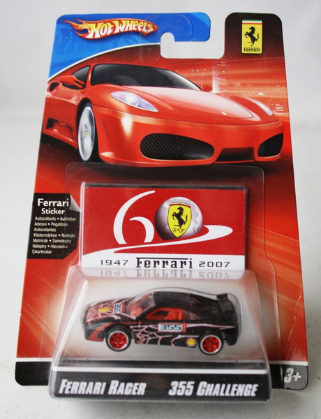 2007 HOT WHEELS 60 YEARS FERRARI RACER 355 CHALLENGE ΣΦΡΑΓΙΣΜΕΝΟ !