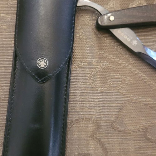 Straight razor Bismarck Dovo with leather case new