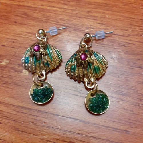 Summer shell earrings