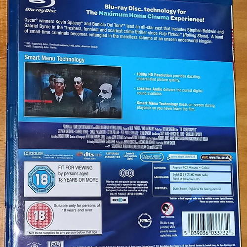 The Usual Suspects Blu-Ray with English subtitles