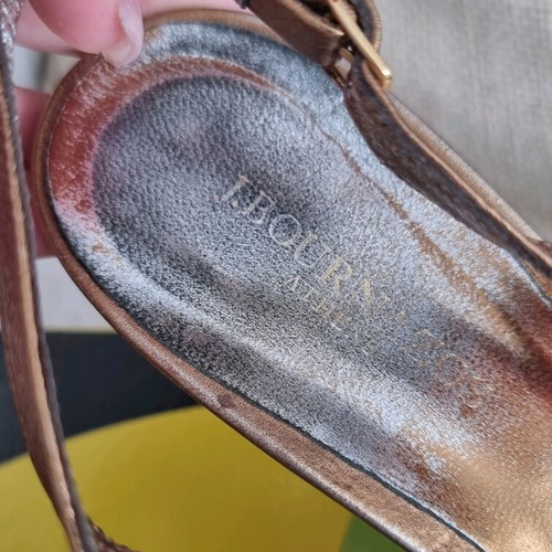 J.Bournazos shoes used, size 40, bronze pumps