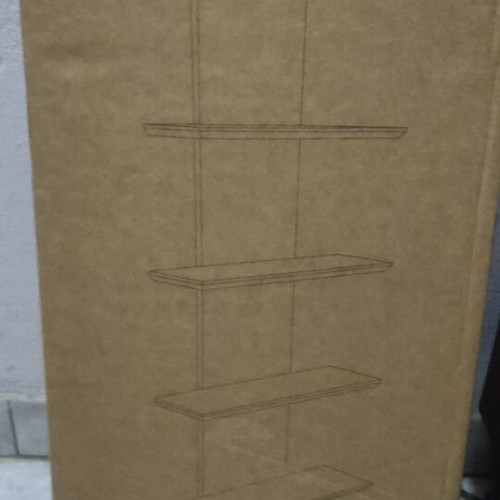 Borum wall shelf, 4 shelves, oak