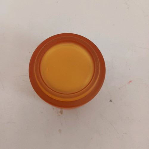 Glass orange tealight holder like new