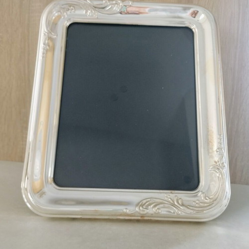 Vintage Large Silver Plated Photo Frame 32x27cm with Velvet Back
