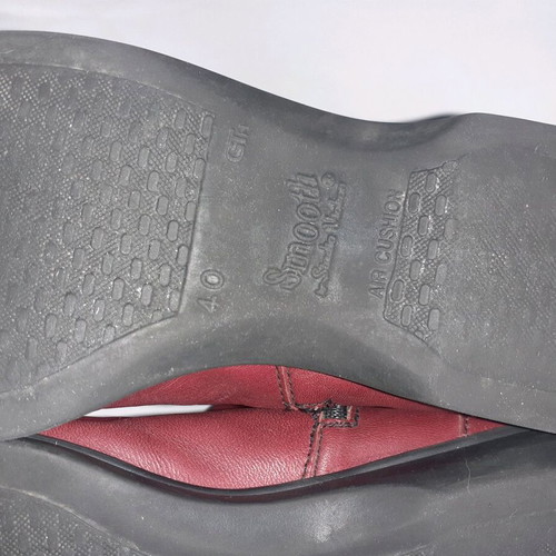 Leather ankle boots used, red, size 40, Smooth by Studio Viokon