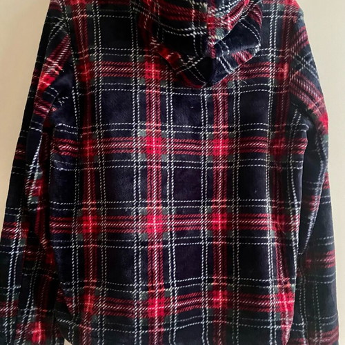 Bill Coast plaid fleece jacket S-M like new, relaxed fit