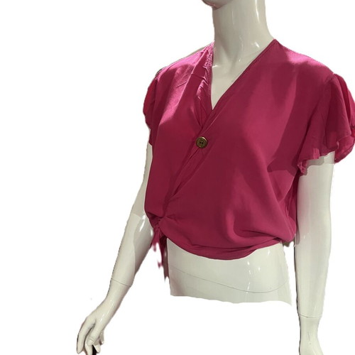 Wrap blouse size XL like new, fuchsia color