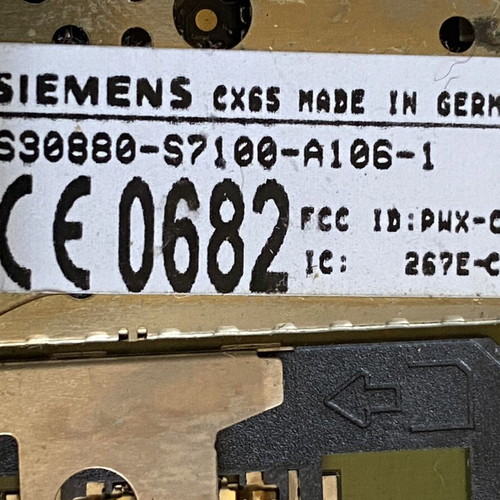 Siemens CX-65 collectible mobile phone used