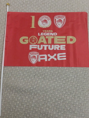 Olympiacos Flag 100 Years Like New, Collectible