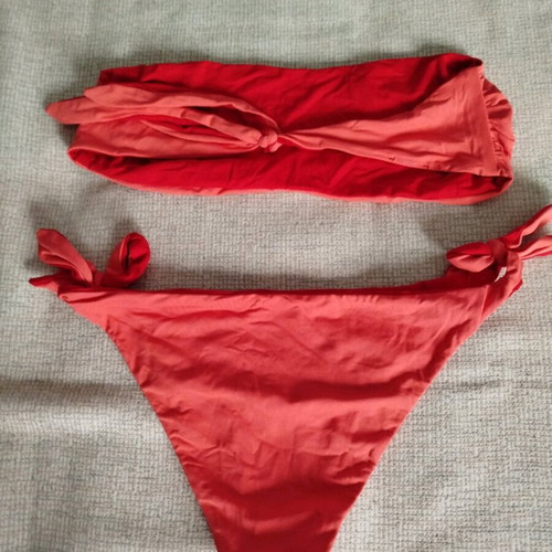Champion double-sided swimsuit like new, size M-L, red and coral