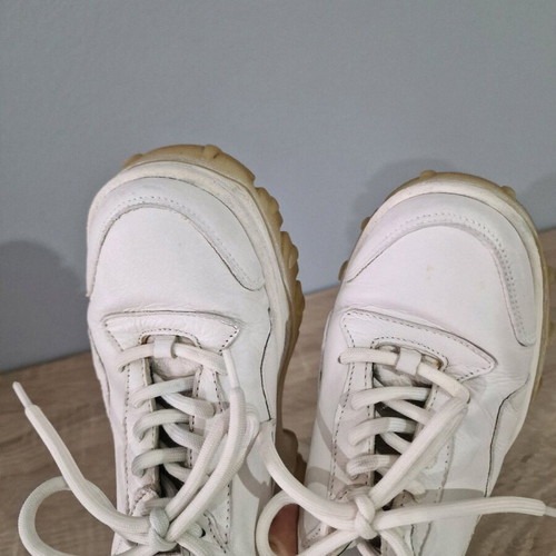 Bronx leather sneakers used, size 38, white