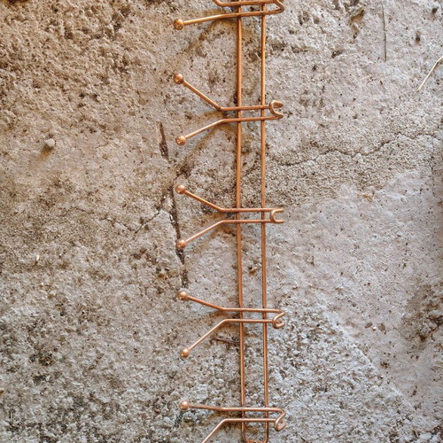 Vintage metal coat rack for hallway restored