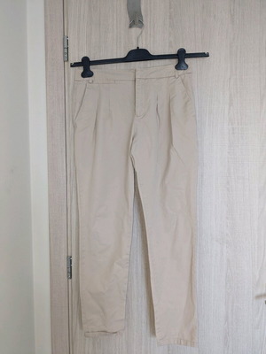 Zara fabric pants like new, beige, size S