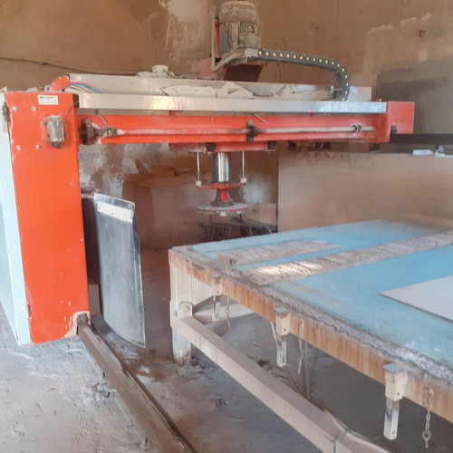 Single-head polishing machine with hydraulic reclining table used, 2007