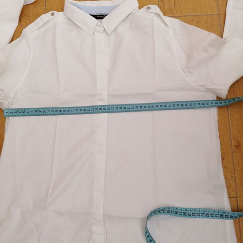 Massimo Dutti women's shirt L/XL new, cotton, white