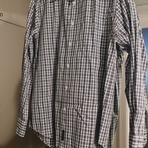 Oxford shirt like new, size M, black and brown
