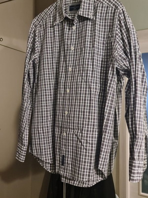 Oxford shirt like new, size M, black and brown