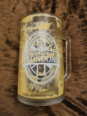 Beer Glass prank, new, bought from England