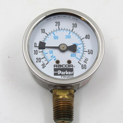 Manometer 0-400 kPa / 0-60 PSI G 1/4" like new