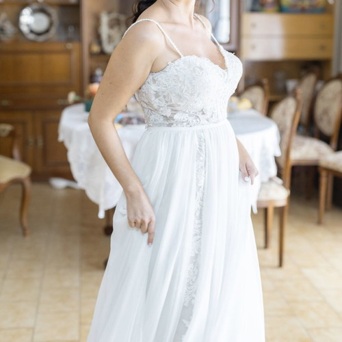 Pronovias Goblin Boho Chic wedding dress like new