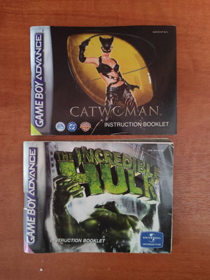 Nintendo Game Boy Advance game manuals used, set of 2