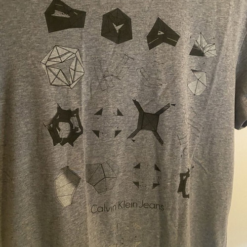 Calvin Klein T-shirt large gray like new