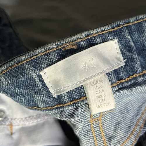 H&M Jean Shorts Size M Like New, 100% Cotton