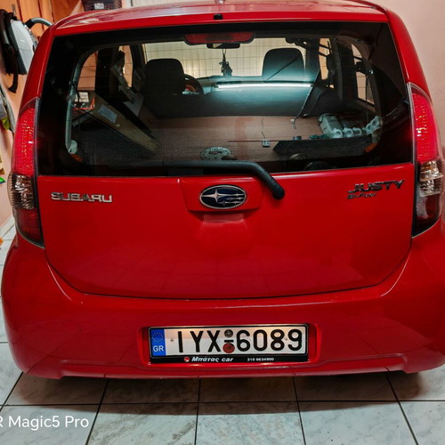 Subaru Justy μεταχειρισμένο 2009, 137000 χλμ, 1000 cc, αέριο, κόκκινο