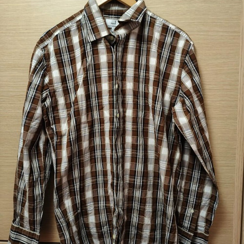 Dunhill long-sleeve shirt size L multicolor like new