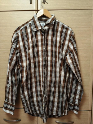 Dunhill long-sleeve shirt size L multicolor like new