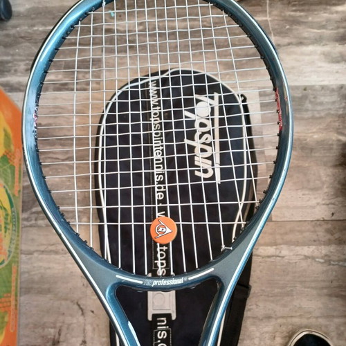 Rex Professional Tennis Racket with Case used, 100% graphite