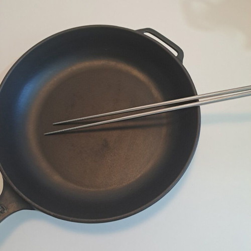 Chopsticks silicone used, metal and silicone, Seria Japan