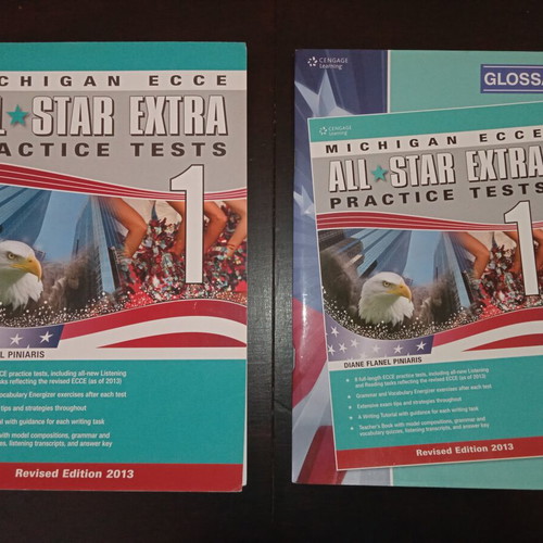 All Star Extra Practice Tests 1 Michigan ECCE book like new, English