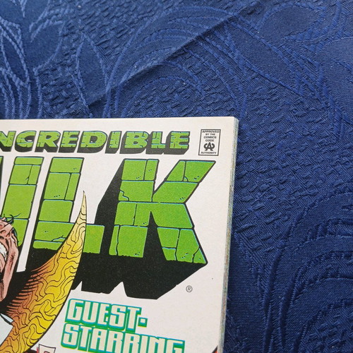 Incredible Hulk #450 used with Peter David autograph, double issue