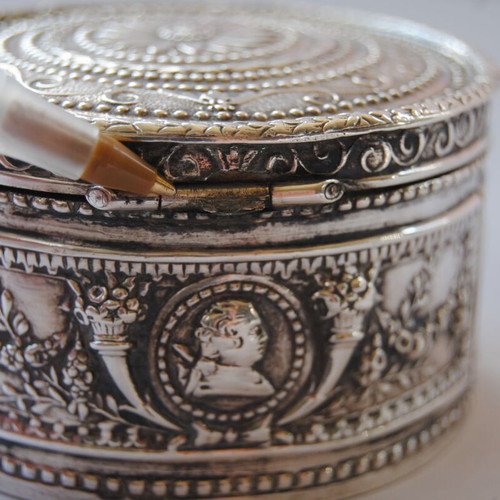 Kremos silver box used, Neveska (Nymfaio), rare